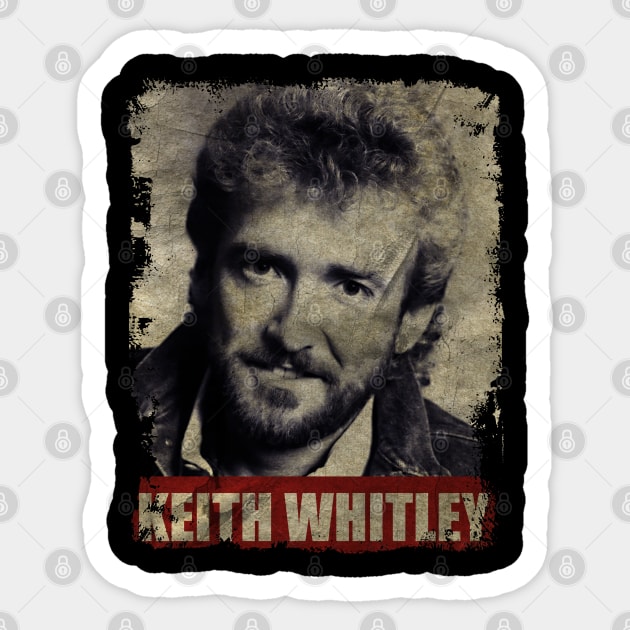 TEXTURE ART-Keith Whitley - RETRO STYLE Sticker by ZiziVintage
